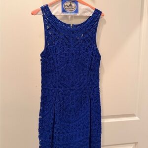 Lilly Pulitzer Royal Blue Lace Dress